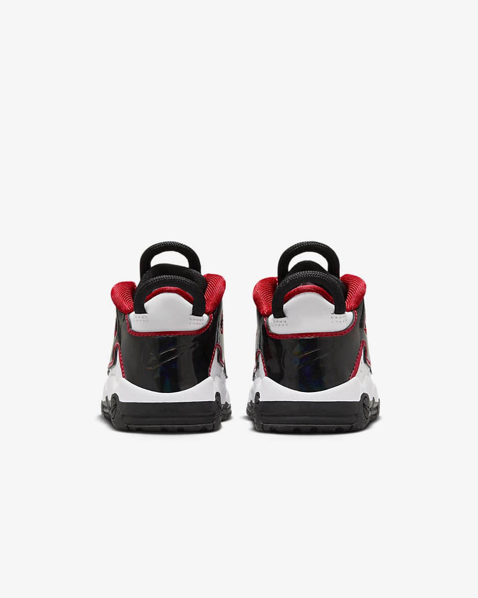 Nike Air top Uptempo Black Red Size 6C Toddler